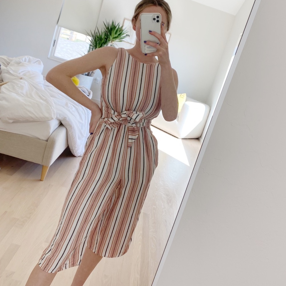 Loft Cropped Jumpsuit